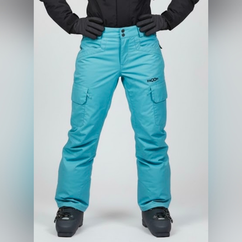 Volcom Nimbus Snowboarding Pants Women's Size Large Aqua Blue